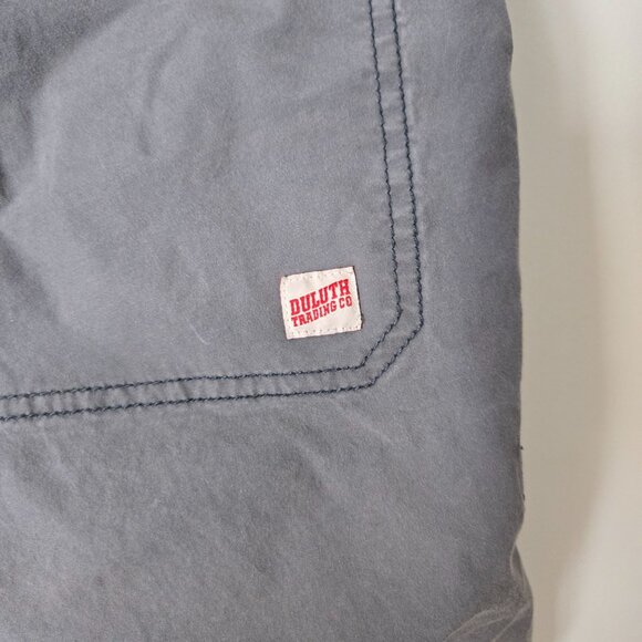 Duluth Trading Co Men's Size 36 Canyon Pull-On 9" Shorts Gray Organic Cotton UPF - Picture 2 of 8